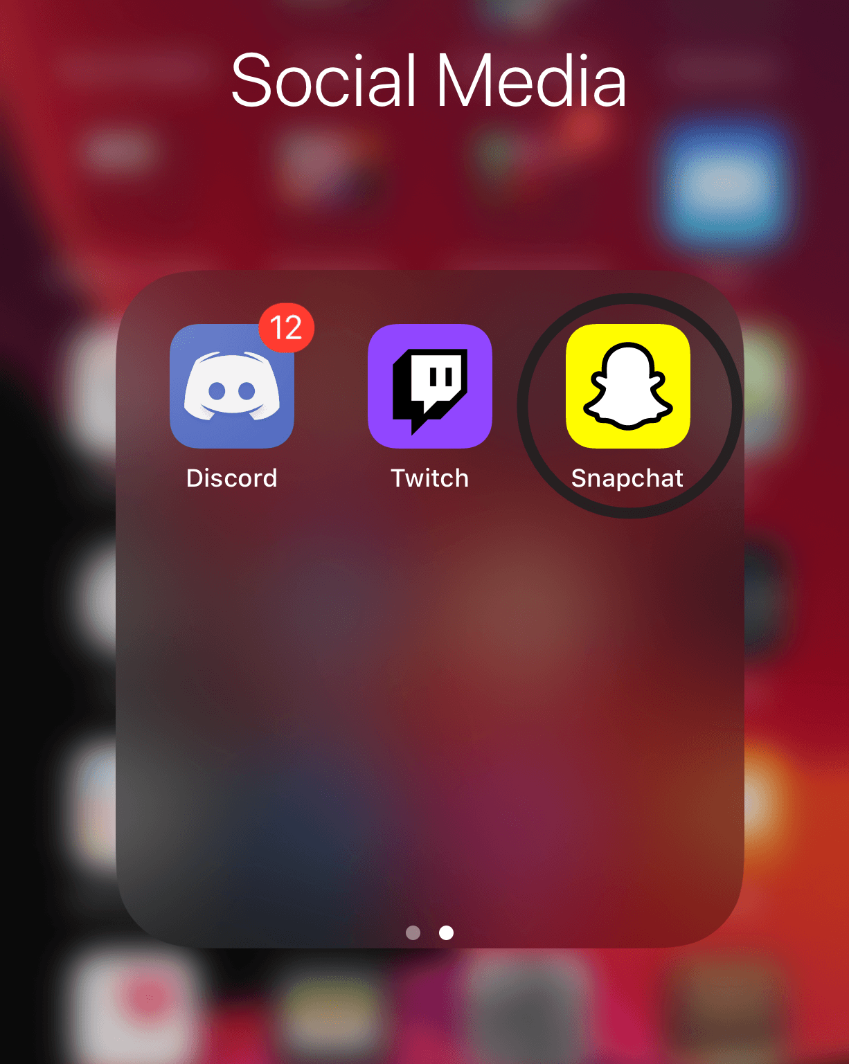 Clear Snapchat cache through the app settings