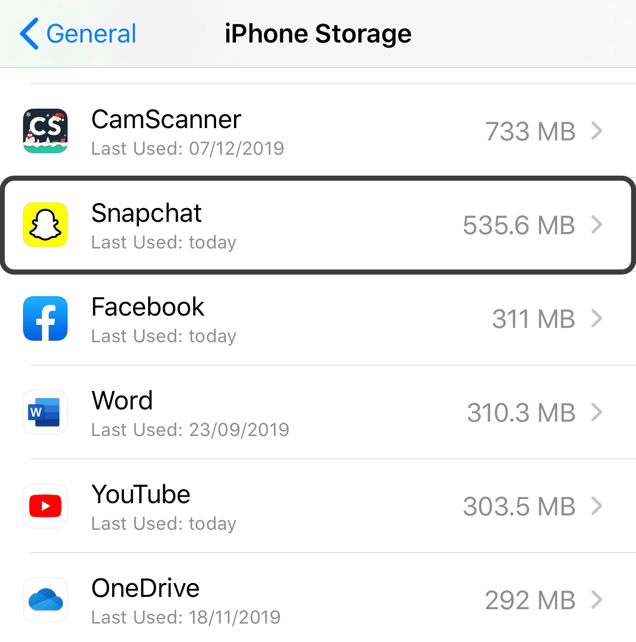 Reinstalling Snapchat app to clear snapchat cache