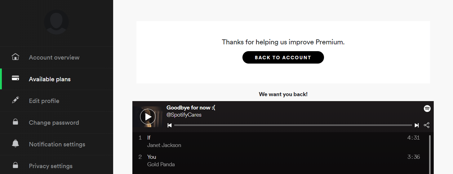 How to cancel Spotify Premium subscription?