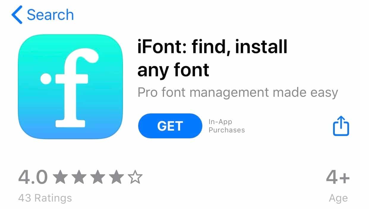 Downloading and Installing or adding Custom Fonts on IOS 13 from Safari