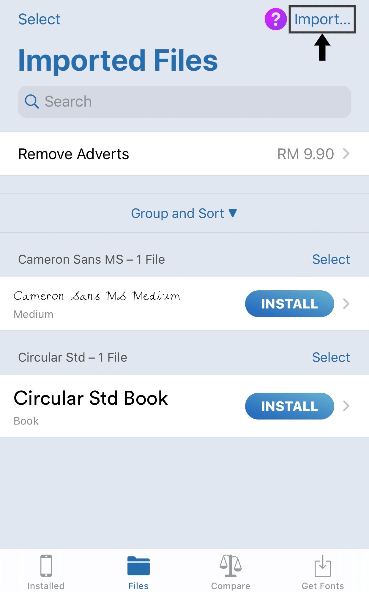 Downloading and Installing or adding Custom Fonts on IOS 13 from Safari