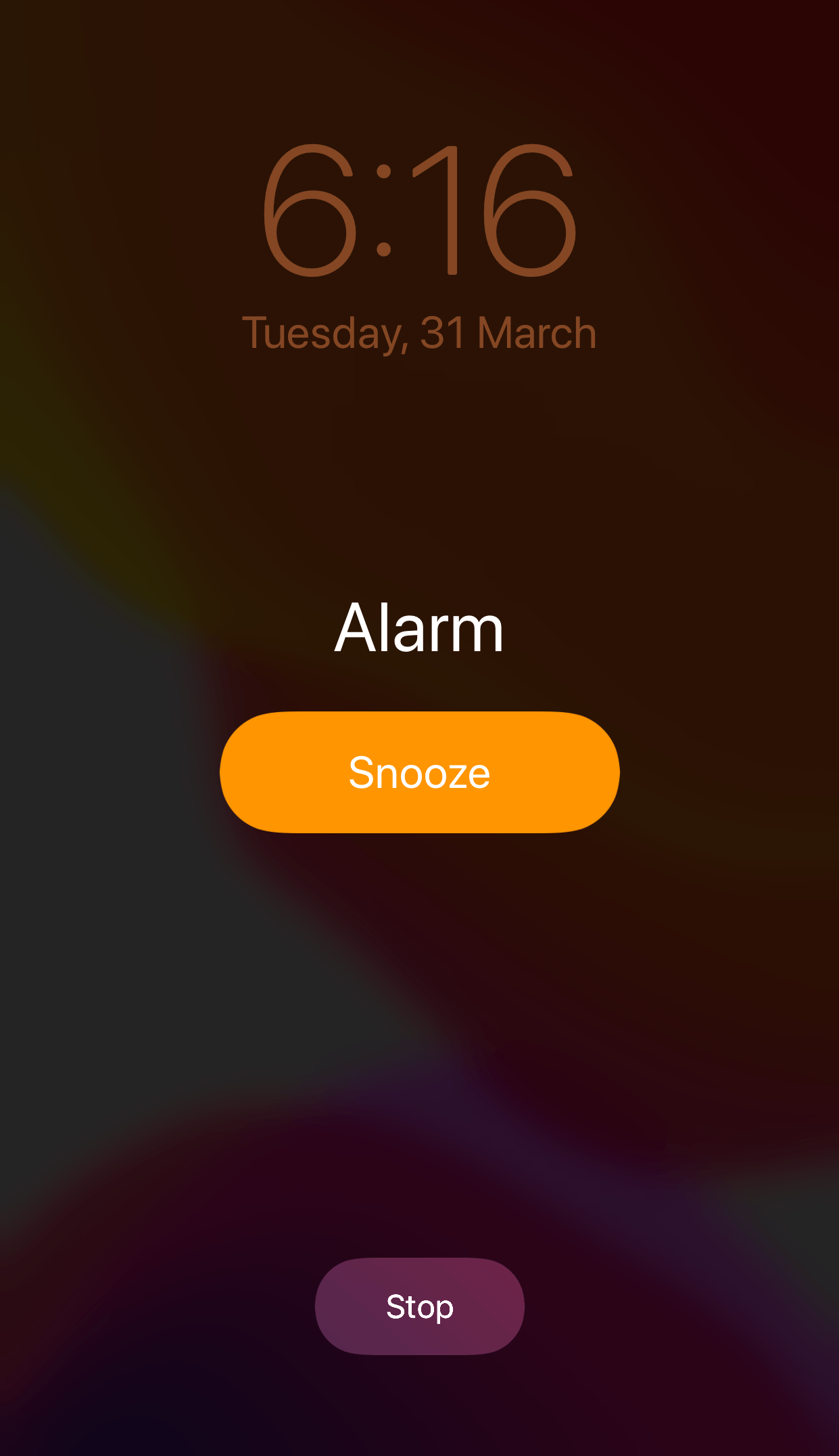 Snooze iPhone alarm to fix iphone alarm not working