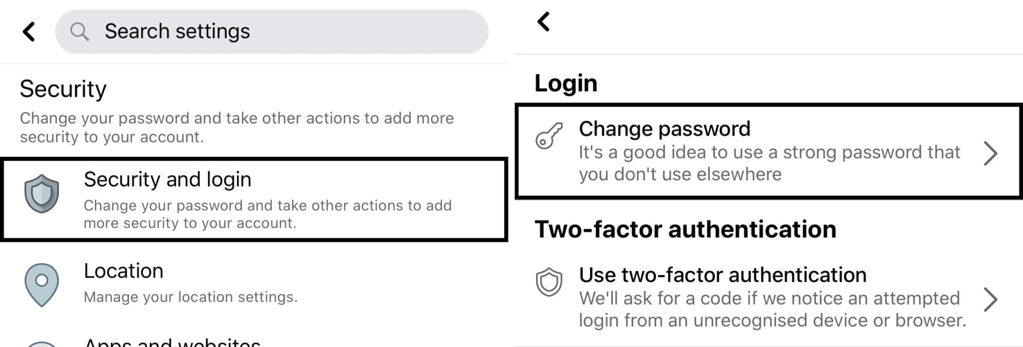 change facebook password to fix instagram not sharing to facebook