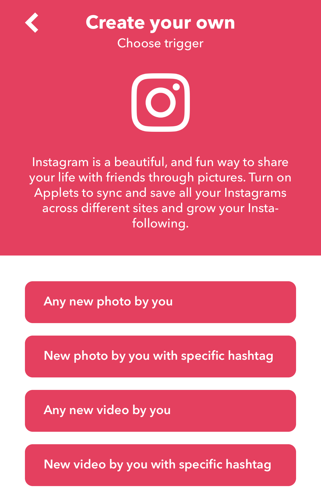 share instagram video to facebook with IFTTT app to fix instagram not sharing to facebook