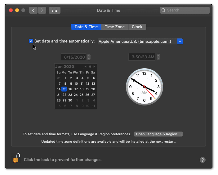 check date and time settings on macos to fix discord wont load
