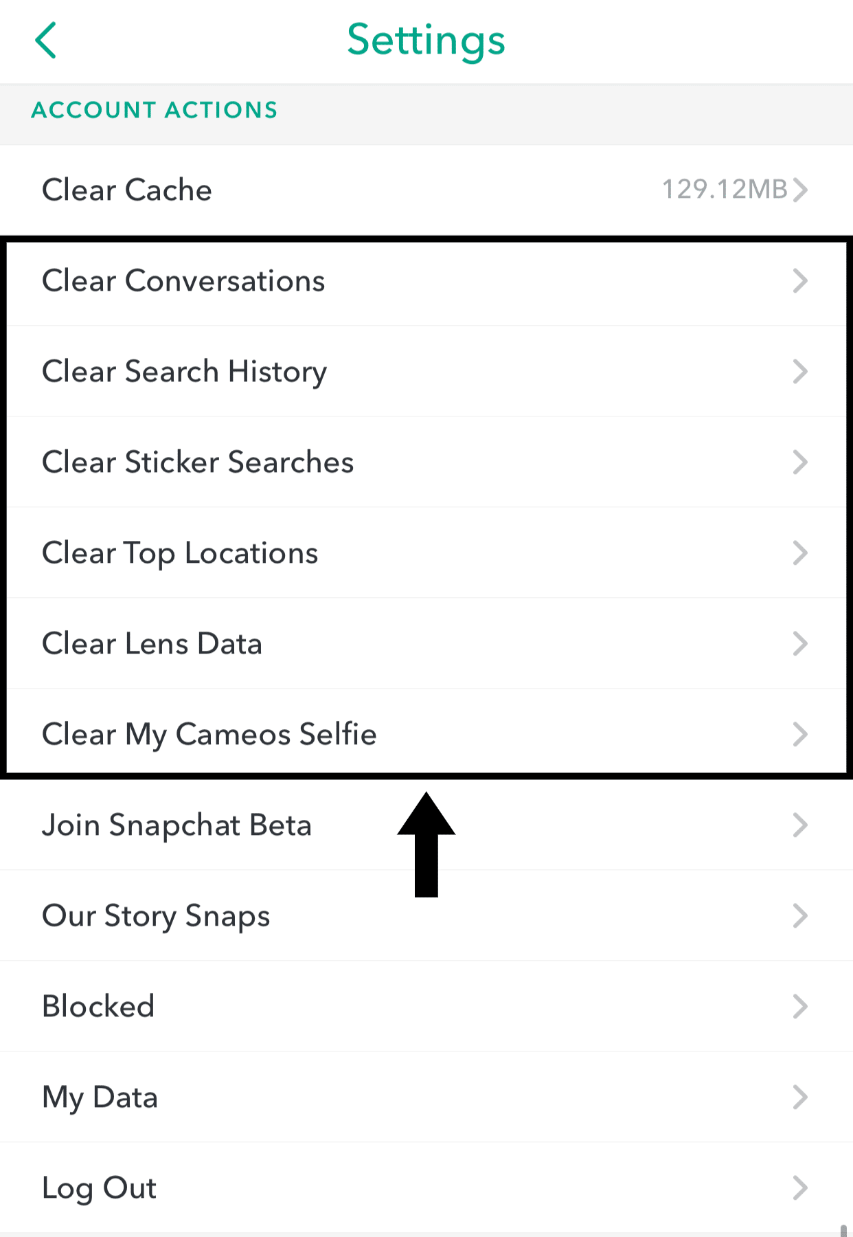 Clear Snapchat app data to fix Snapchat notifications not working