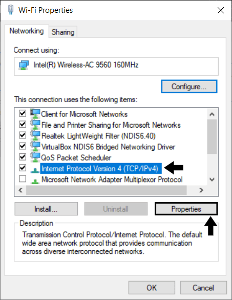 change DNS address on windows to fix discord wont load