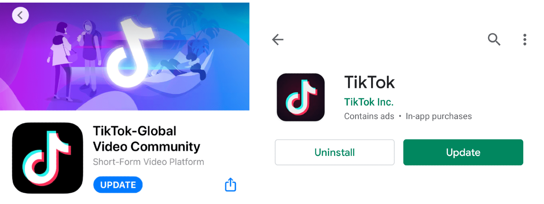 Update TikTok app to fix TikTok video not posting