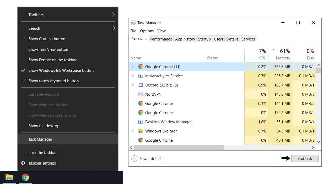 Disabling conflicting apps to fix discord screen share not working
