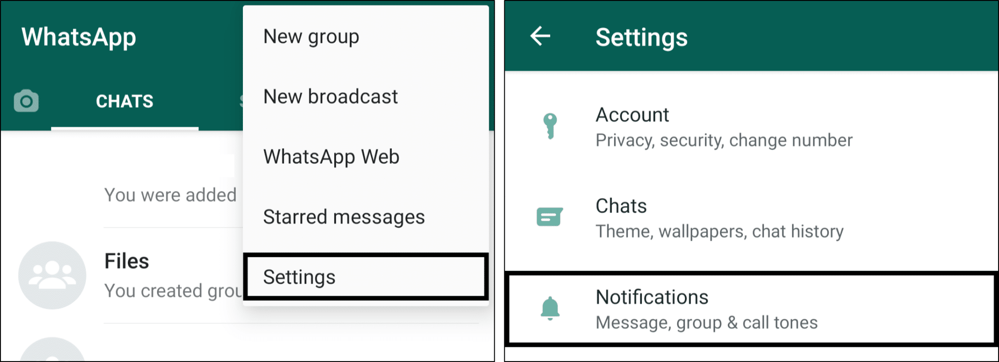 Change Whatsapp ringtone to fix whatsapp calls not ringing on Android