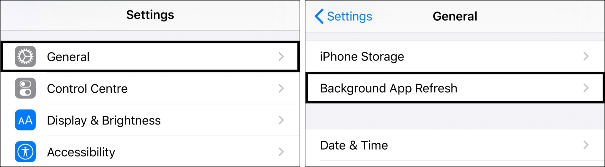 Enable background app refresh to fix Whatsapp calls not ringing when iPhone is locked