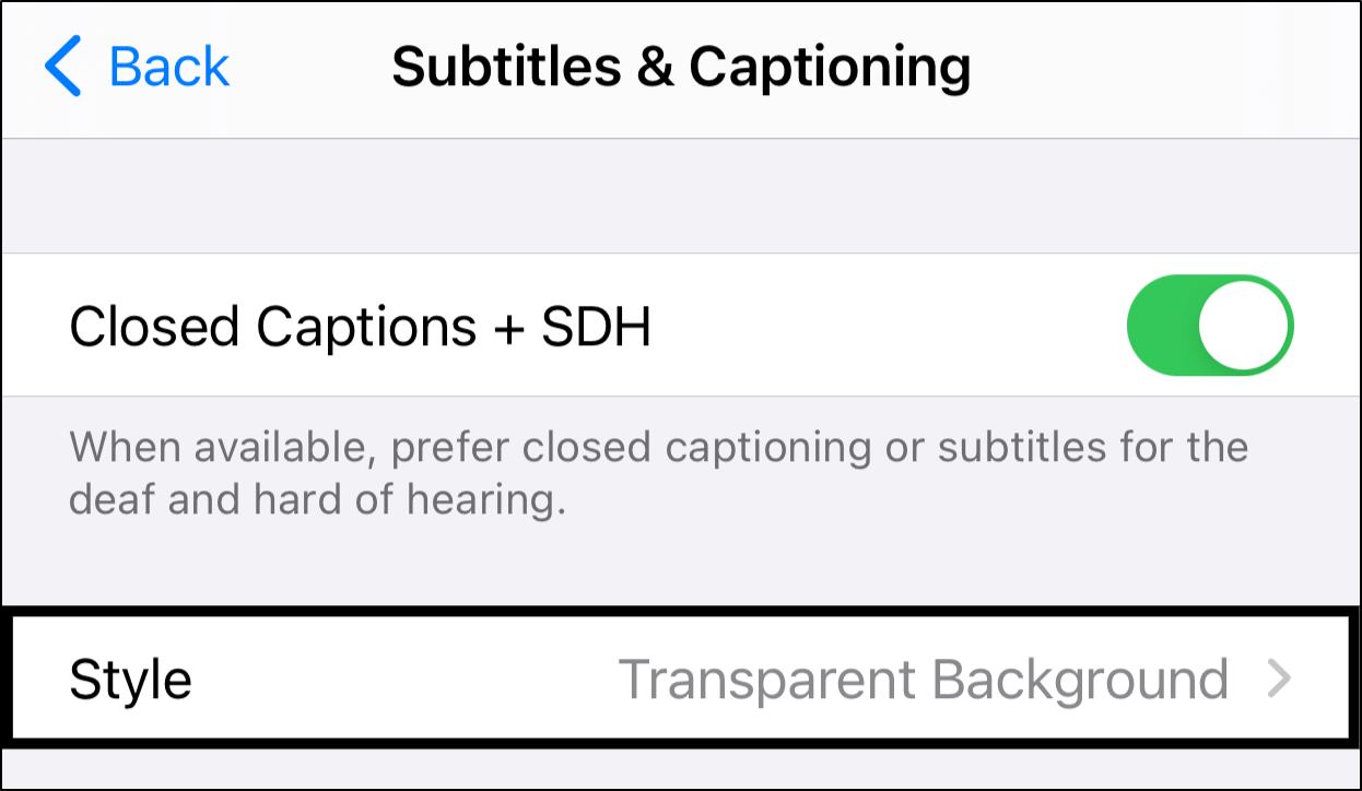 Changing the Size of Amazon Prime Video Subtitles on iPhone or iPad to fix subtitles too small