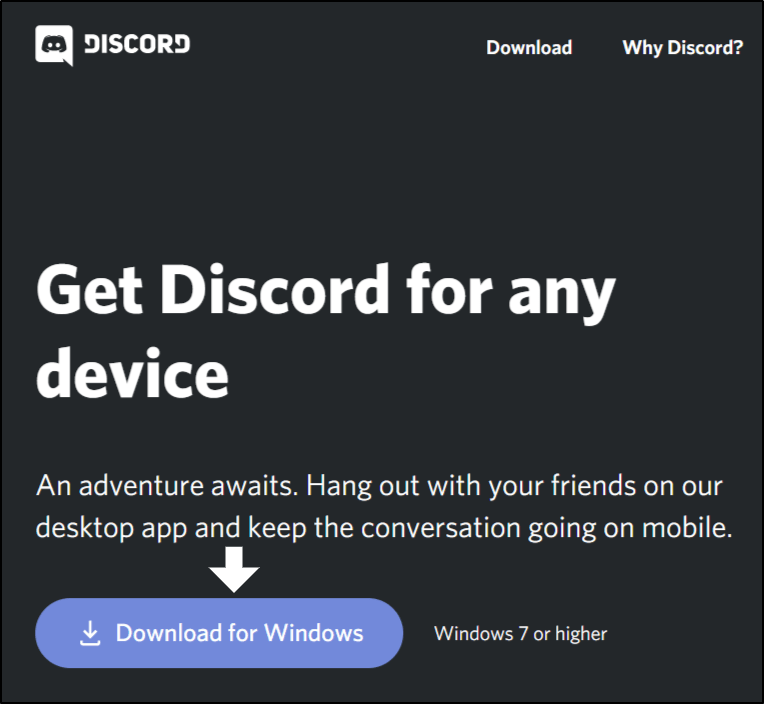 Install Discord on windows and macOS to reinstall discord