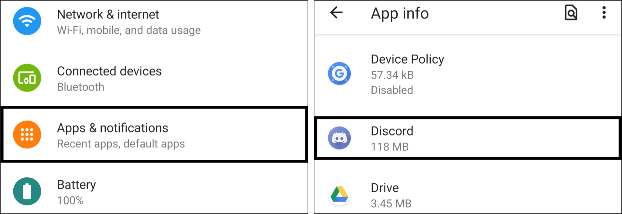completely uninstalling discord on Android