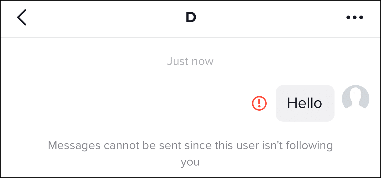 tiktok messages not sending or working