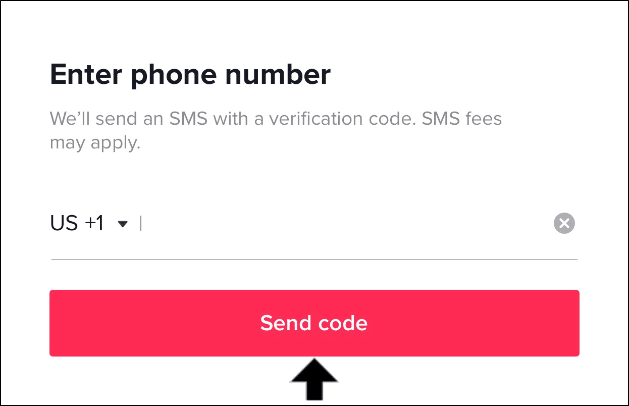verify tiktok phone number to fix tiktok messages not sending or working