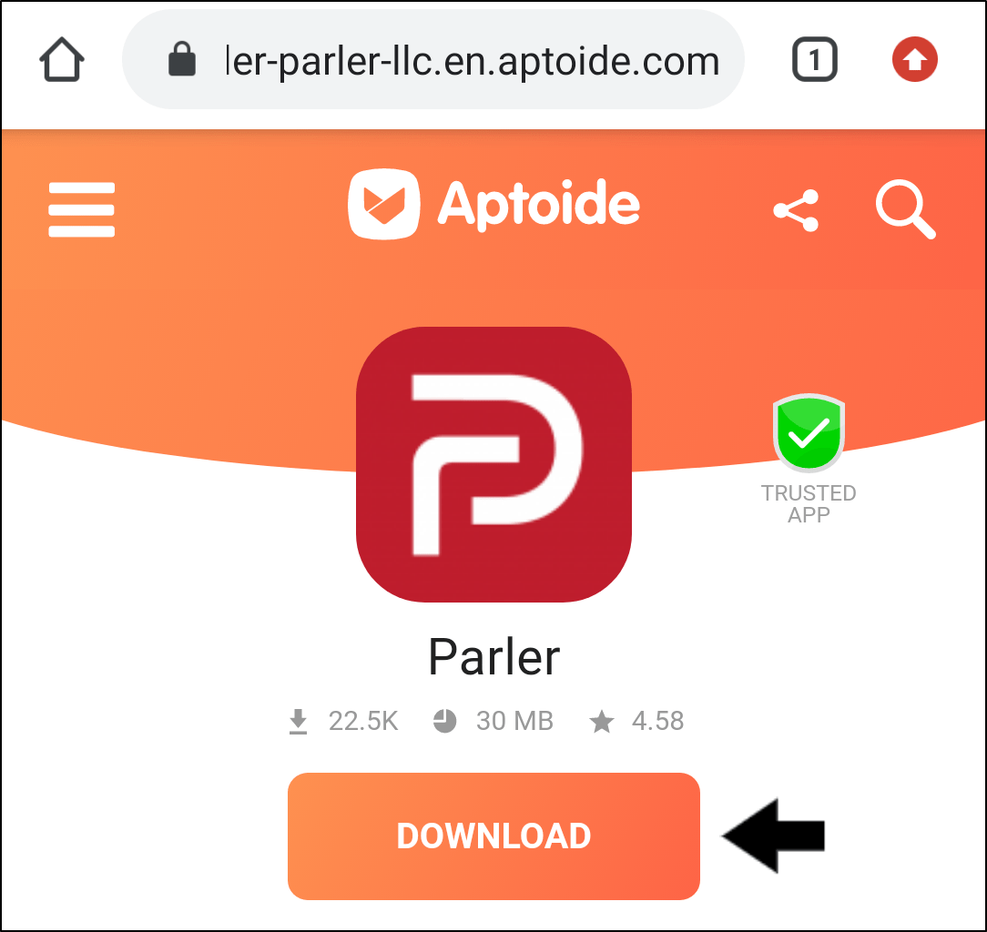 how to download and install parler on Android