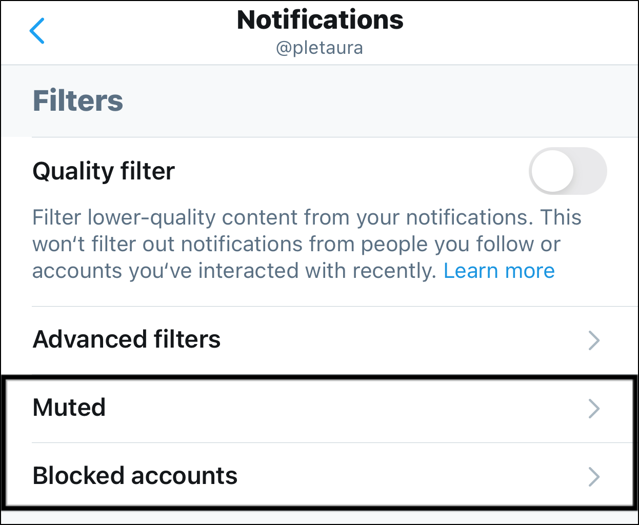check the notification settings in the twitter app