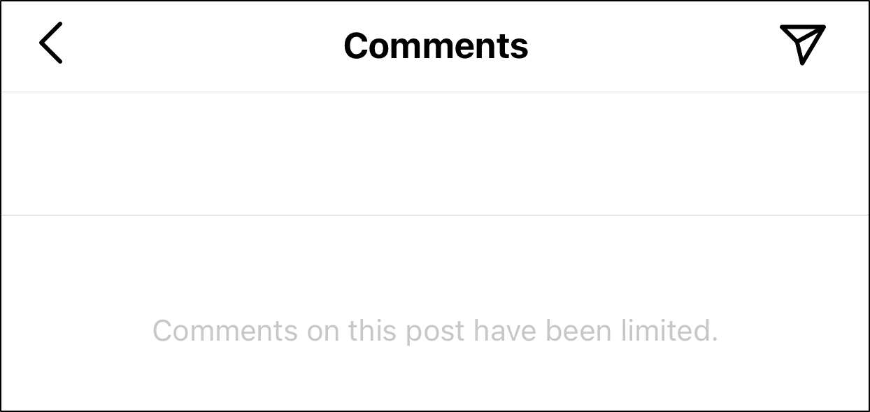Instagram comments are limited by post creator