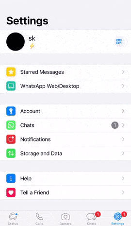 restart whatsapp to fix status not uploading