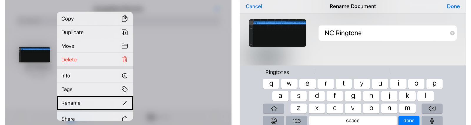 Set custom ringtone for iPhone with Garageband