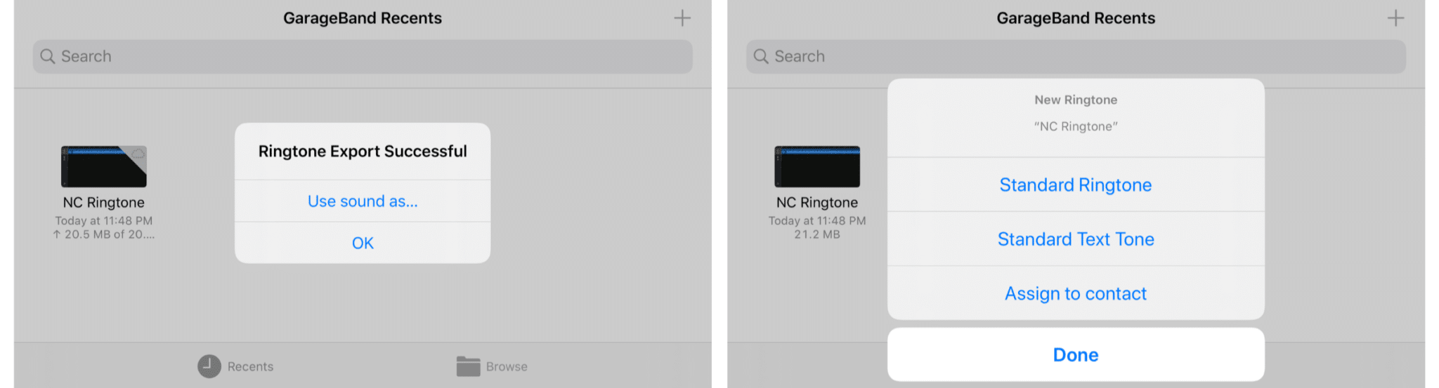 Set custom ringtone for iPhone using Garageband