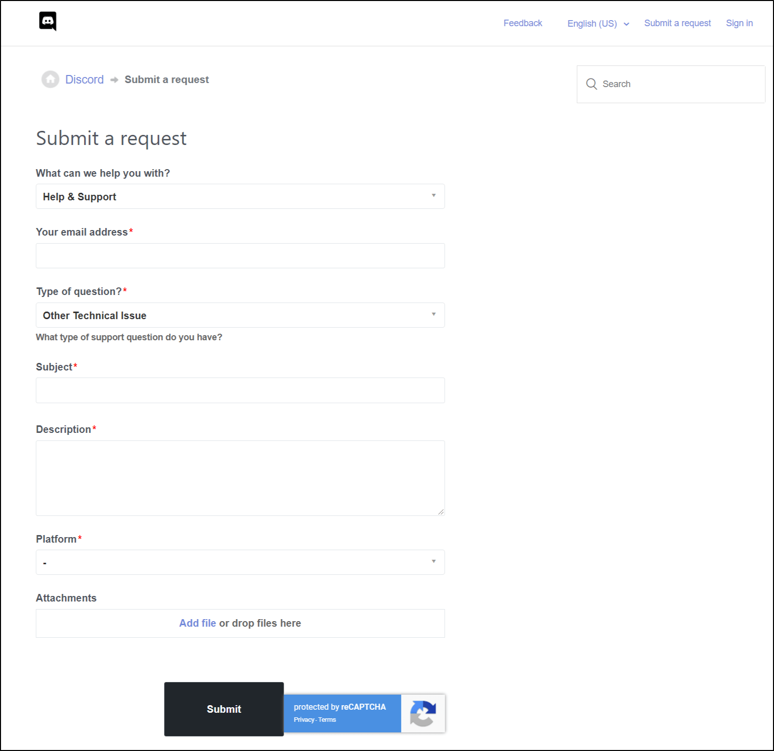 Contact Discord support to fix the Discord search bar or function not working or showing no results