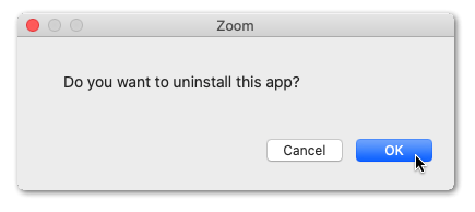 reinstall zoom on macOS to fix zoom share screen not working