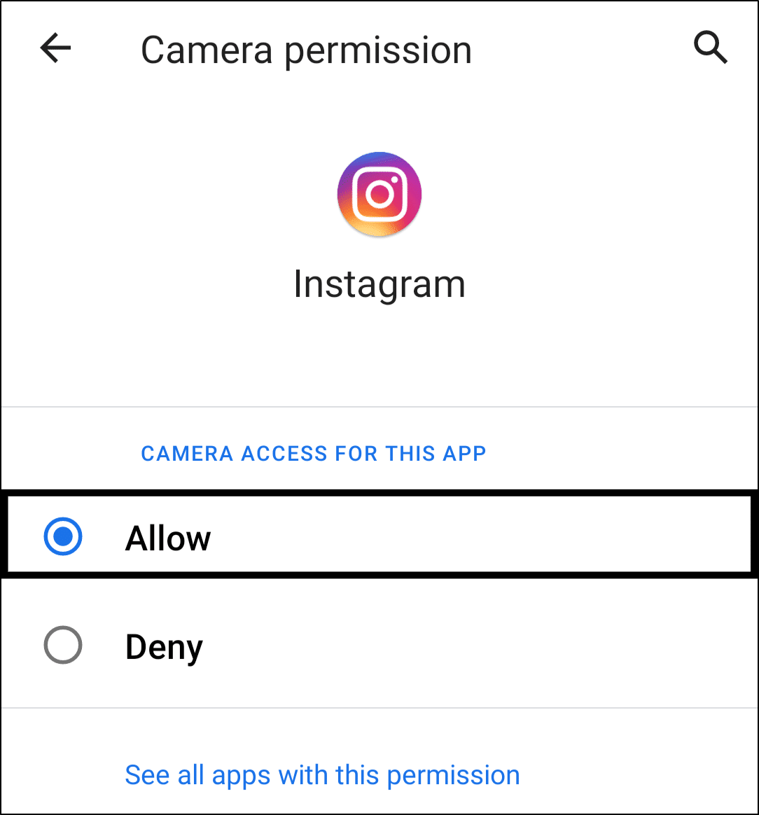 Enable Instagram app permissions on Android to fix no sound on Instagram stories