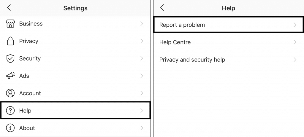 contact Instagram help to fix Instagram hashtags not working