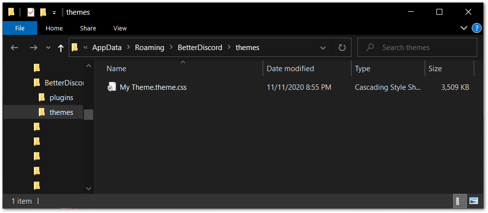 installing Discord background themes using betterdiscord