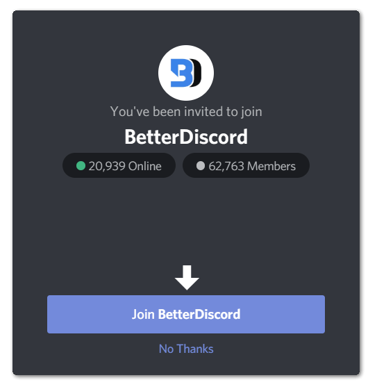 Download Discord background themes through BetterDiscord server