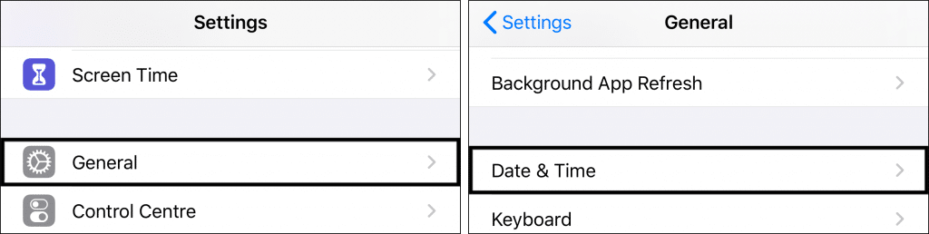 set date and time settings automatically on iPhone to fix can't sign in to Microsoft Teams, stuck in a login loop, "We weren’t able to connect" or "The Parameter Login_Hint is Duplicated” error