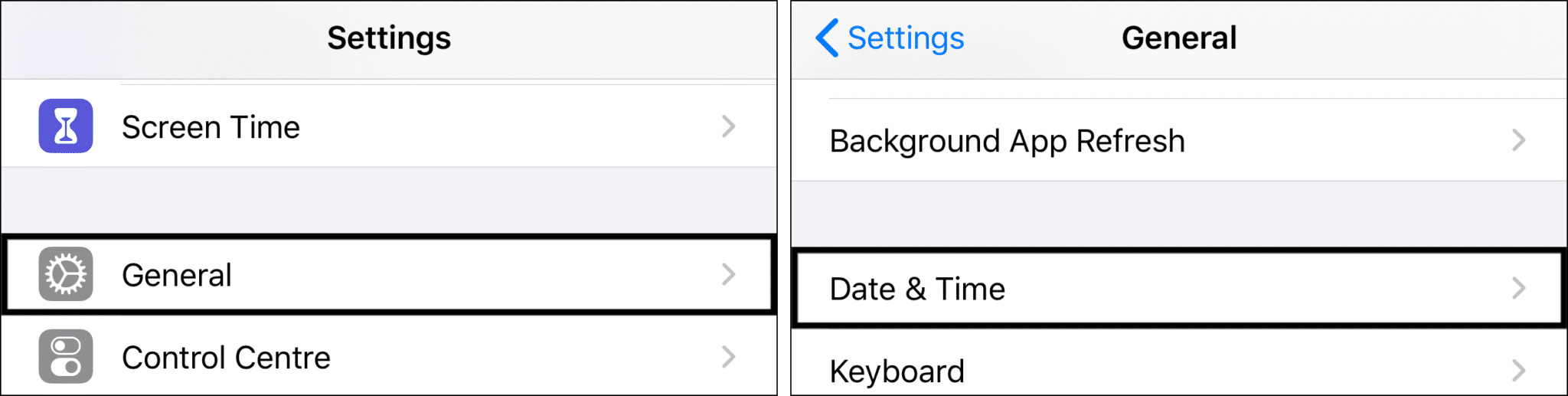 set date and time settings automatically on iPhone to fix whatsapp status "couldn't send" error