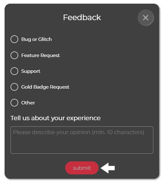 contact or give feedback to Parler support
