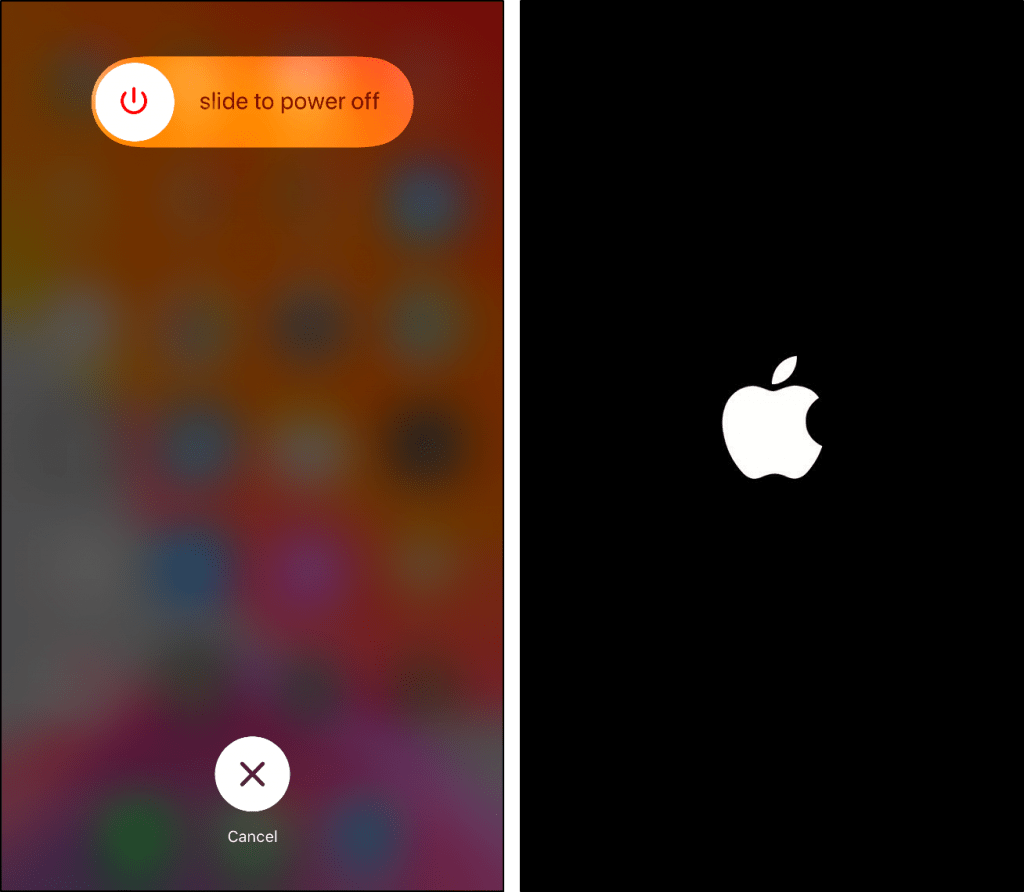 restart iphone to fix teams microphone not working or audio issues