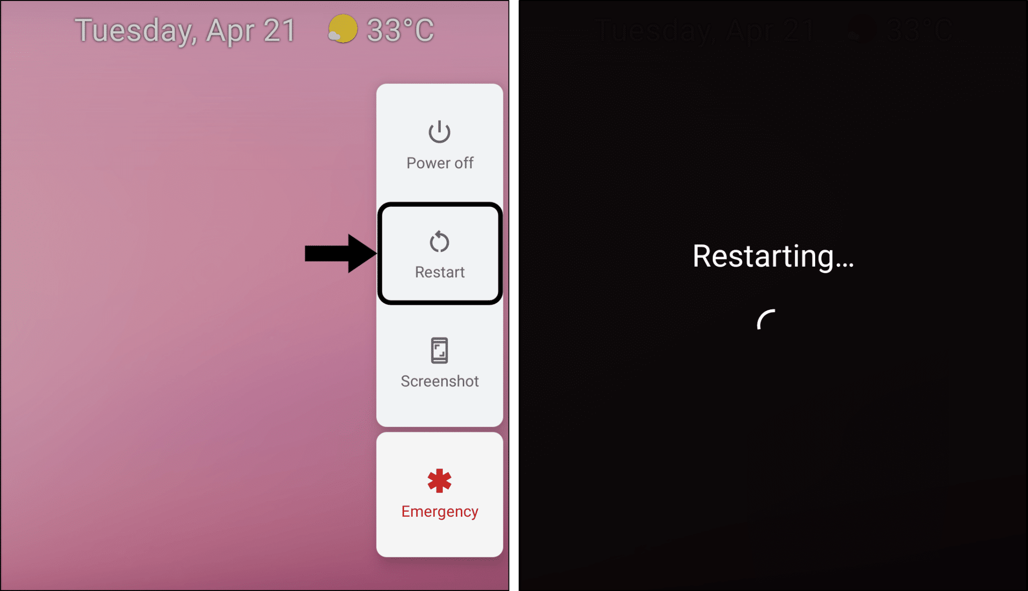 restart android streaming device to fix HBO Max stream keeps buffering, not loading or playing