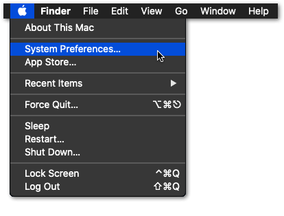 access system preferences or settings on macOS