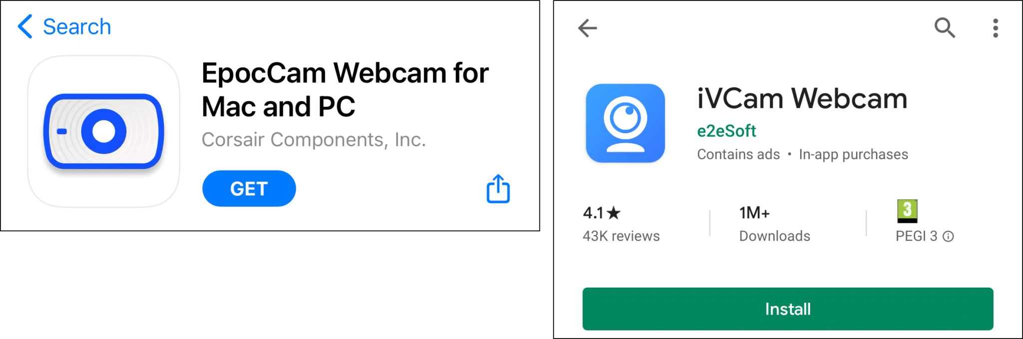 install webcam app on iPhone, iPad and android to use phone as webcam to fix Microsoft Teams custom virtual background or effects not working, showing or loading