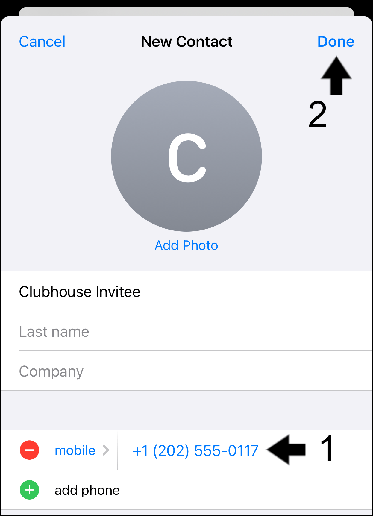 re-enter invitee contact info to fix Clubhouse invite link or verification code not working