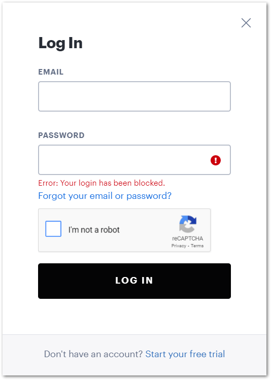 can't log in Hulu, login blocked or Log In button Not Working