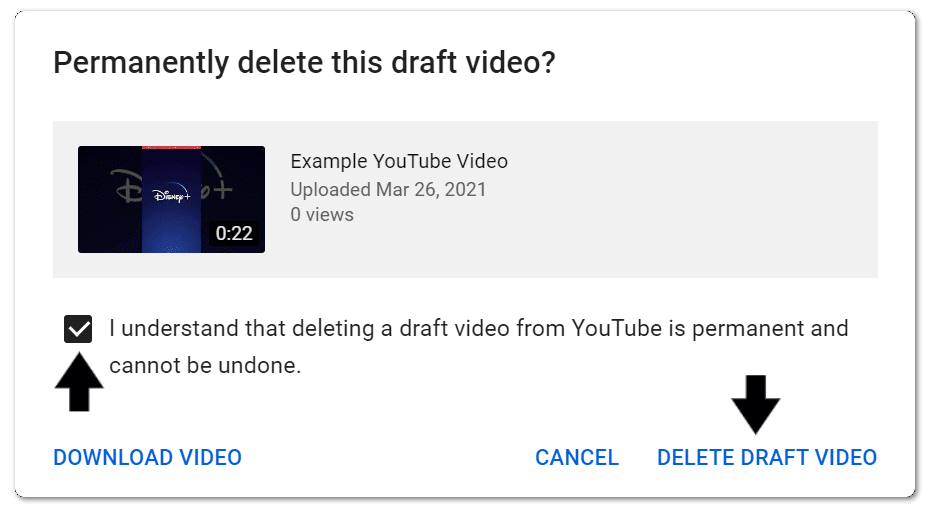 completely delete youtube upload and reupload to fix video not uploading or stuck on processing