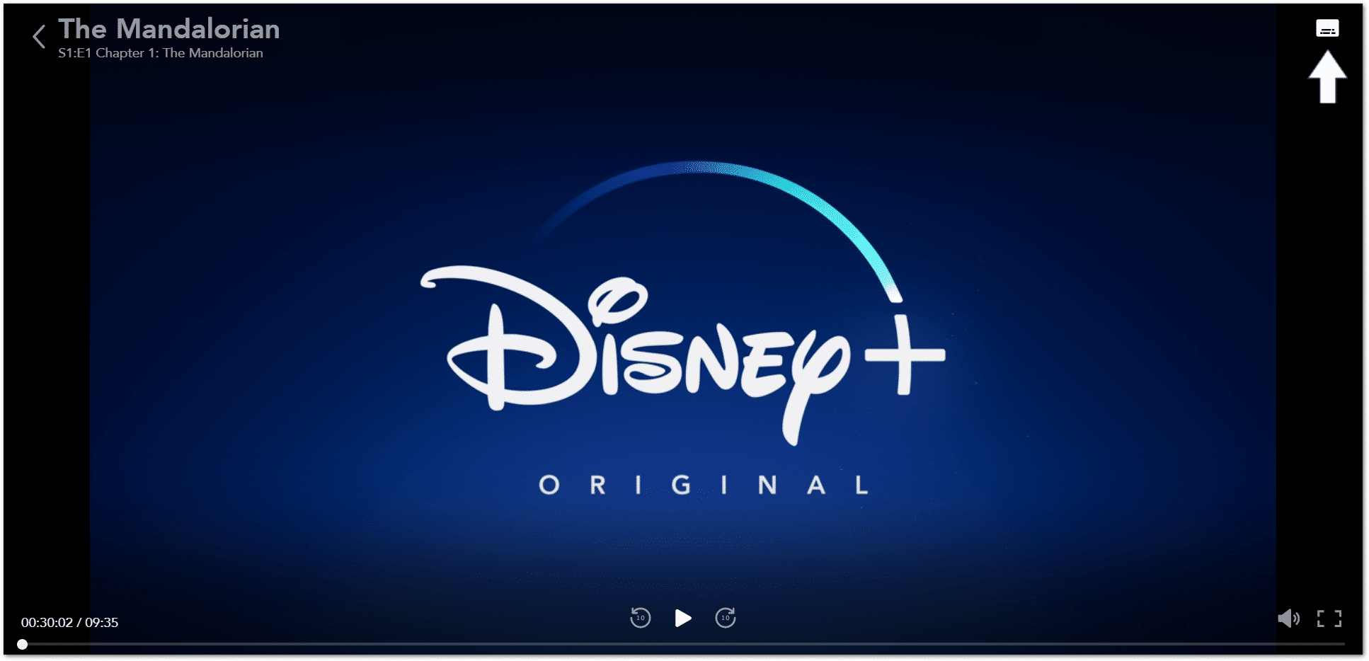 access subtitles settings on Disney Plus video player to fix subtitles or closed captions not working