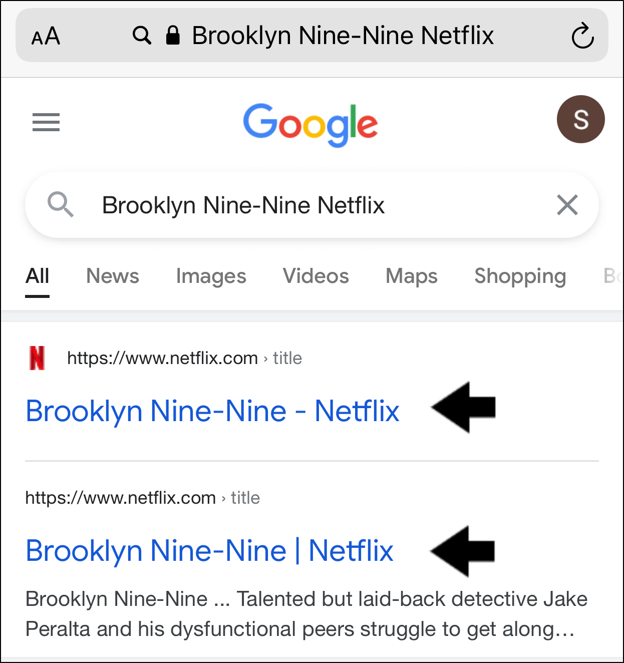 Search Netflix using a web browser if search bar is not working