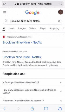 Search Netflix using a web browser if search bar is not working