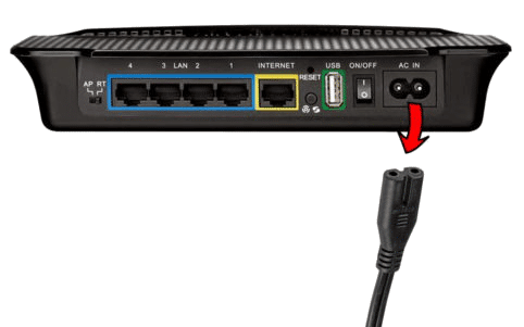 restart or power-cycle your Wi-Fi router to improve internet connection to fix the YouTube "No Internet Connection" or "You're Offline"network  error