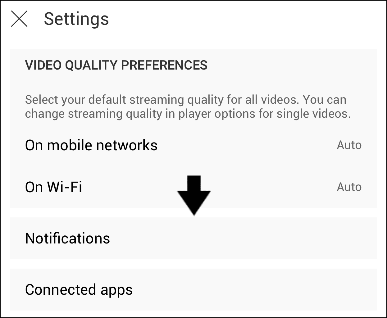 enable YouTube app notification settings to fix notifications not working