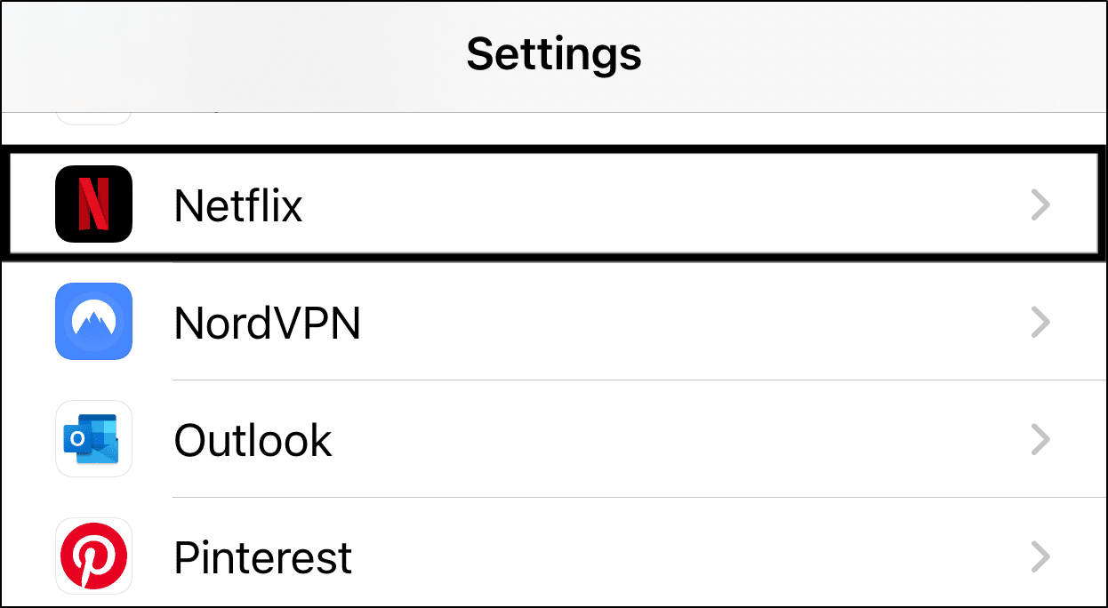 Open Netflix app settings on iPhone or iPad