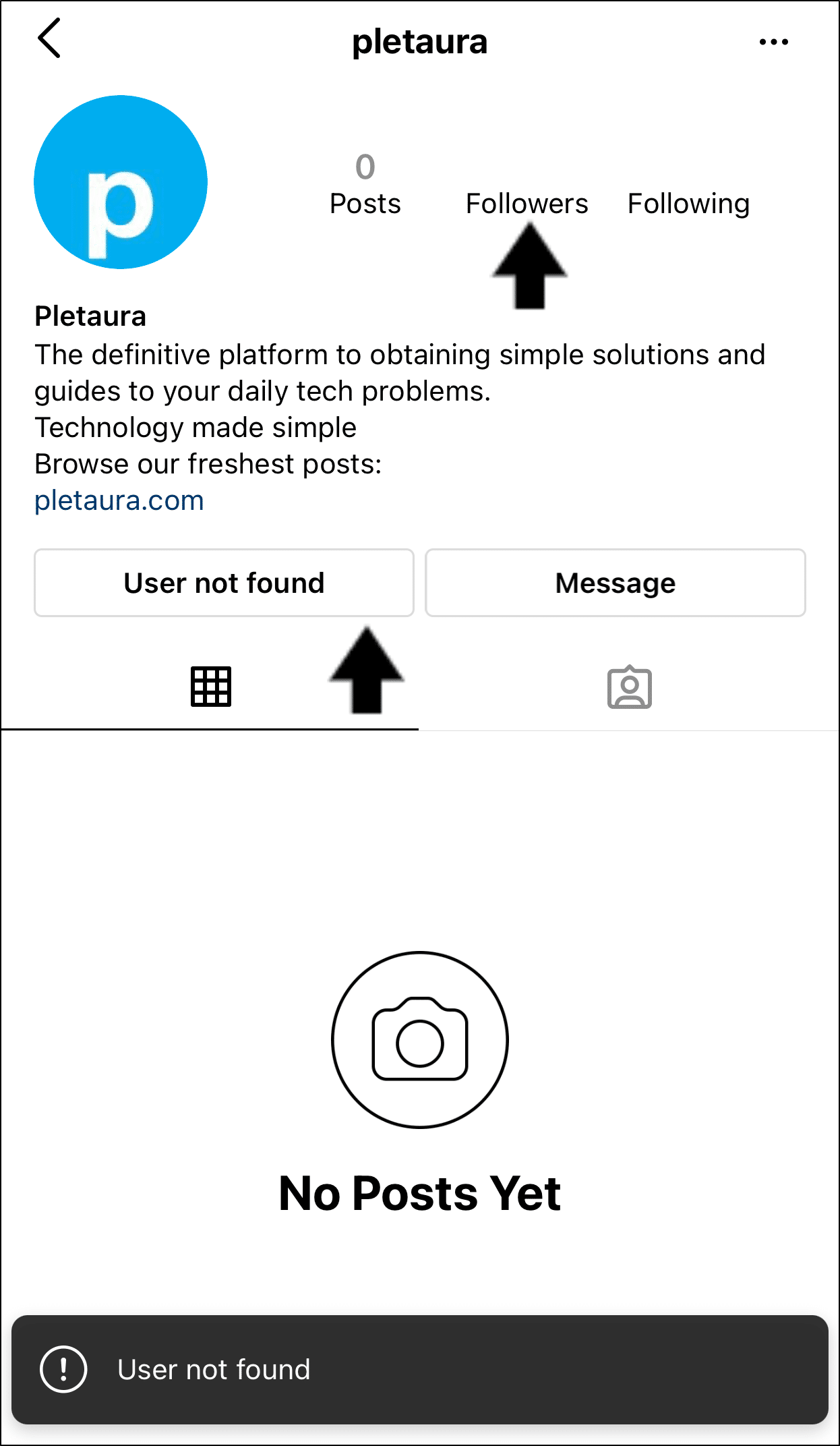 Instagram messages not sending, working or loading because you were blocked