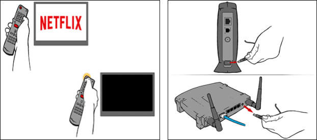 restart or power-cycle your Smart TV or Internet Router to fix Netflix subtitles not working, out of sync or missing